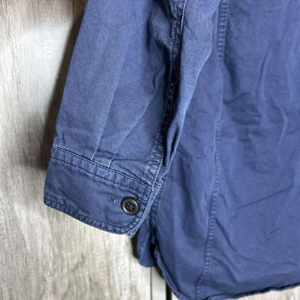 Junmen Utility Jacket Shirt Men Size S Hooded Made in Japan Navy